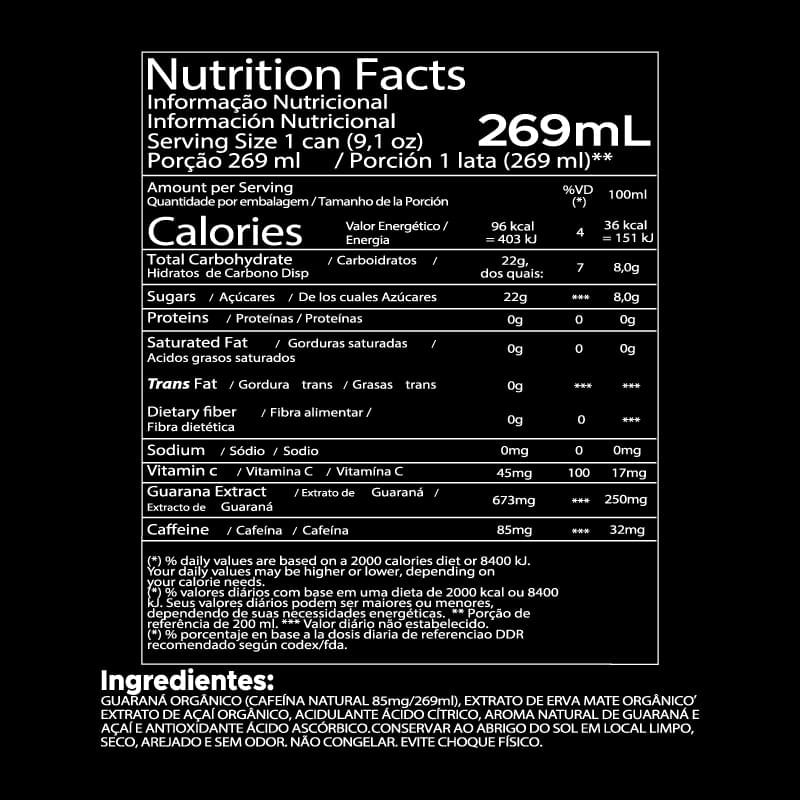 Informações nutricionais
