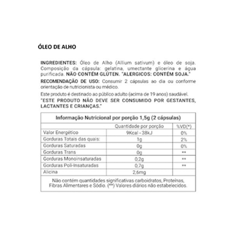 Informações nutricionais