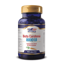 Beta Carotene 8000ui Vitgold 100 cápsulas