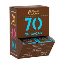 Tablete Chocolate 70% Cacau 5g x 30 - Espírito Cacau