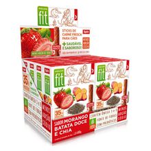 Display Petisco Palito Cães Fit Morango Spin Pet 8X50g