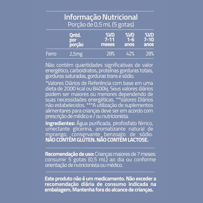 Informações nutricionais