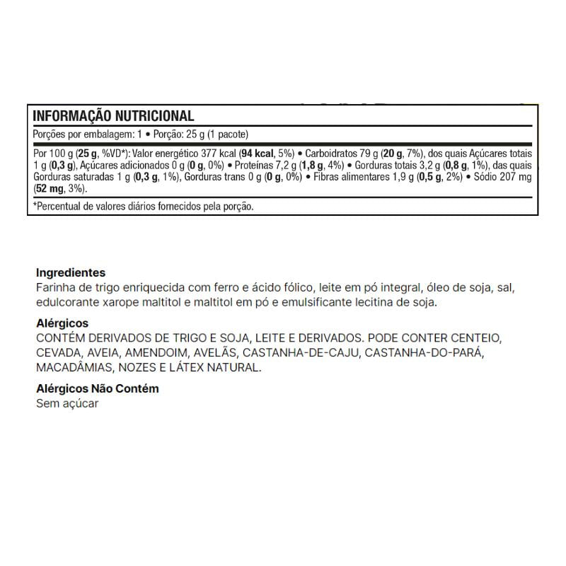 Informações nutricionais