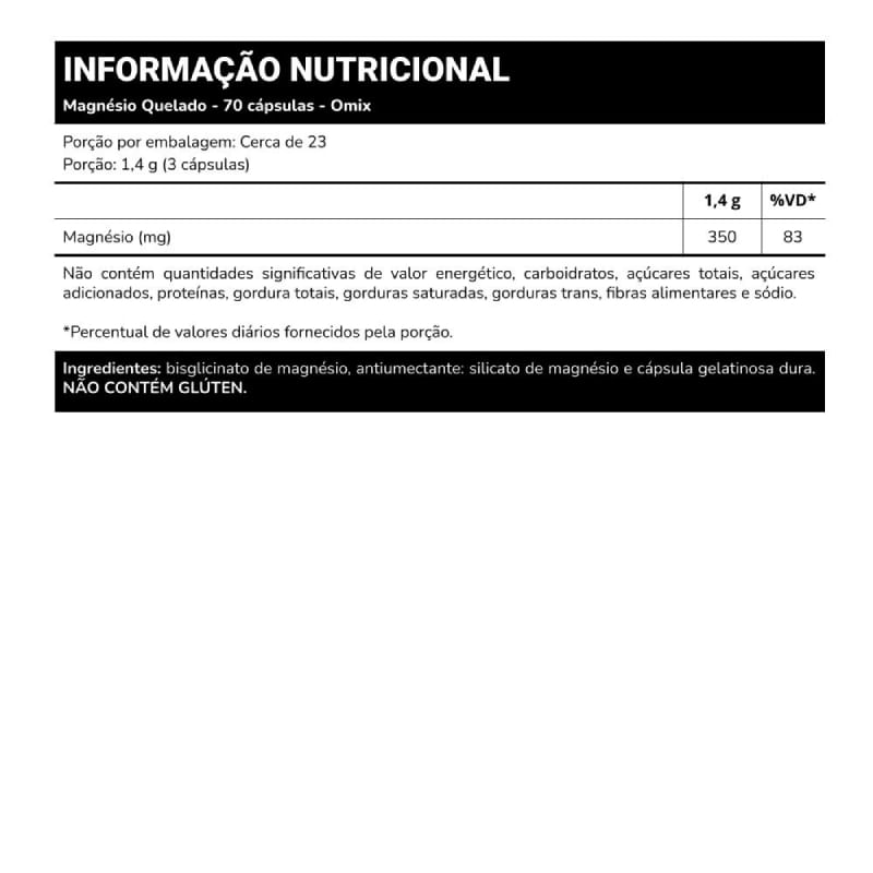 Informações nutricionais