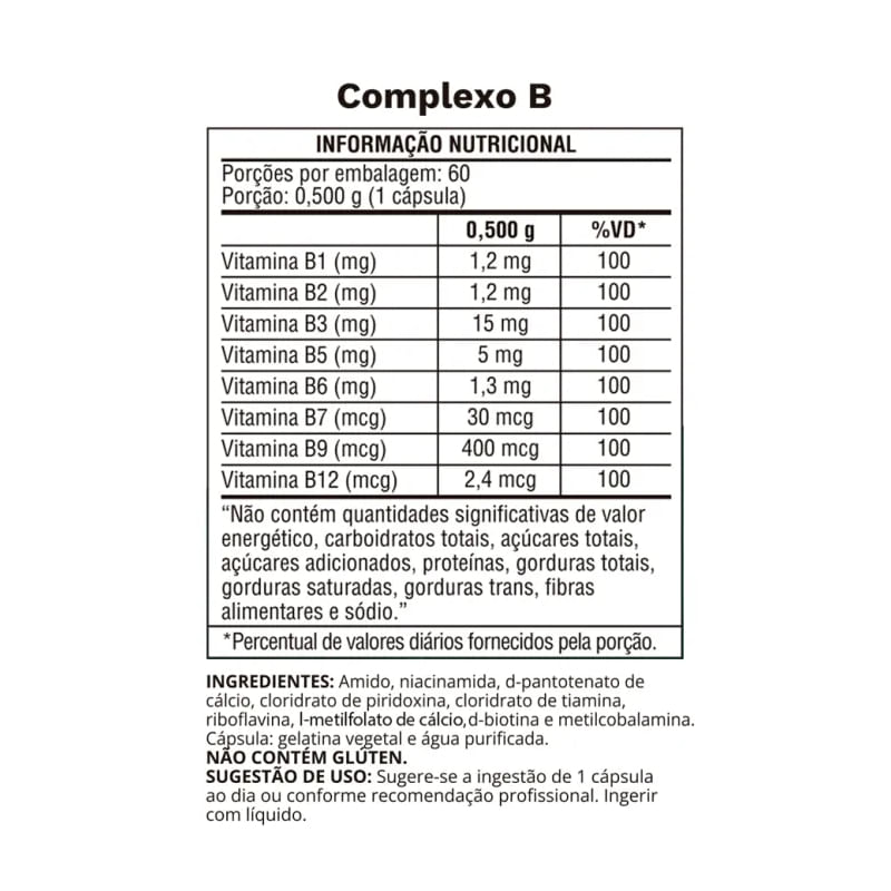 Informações nutricionais