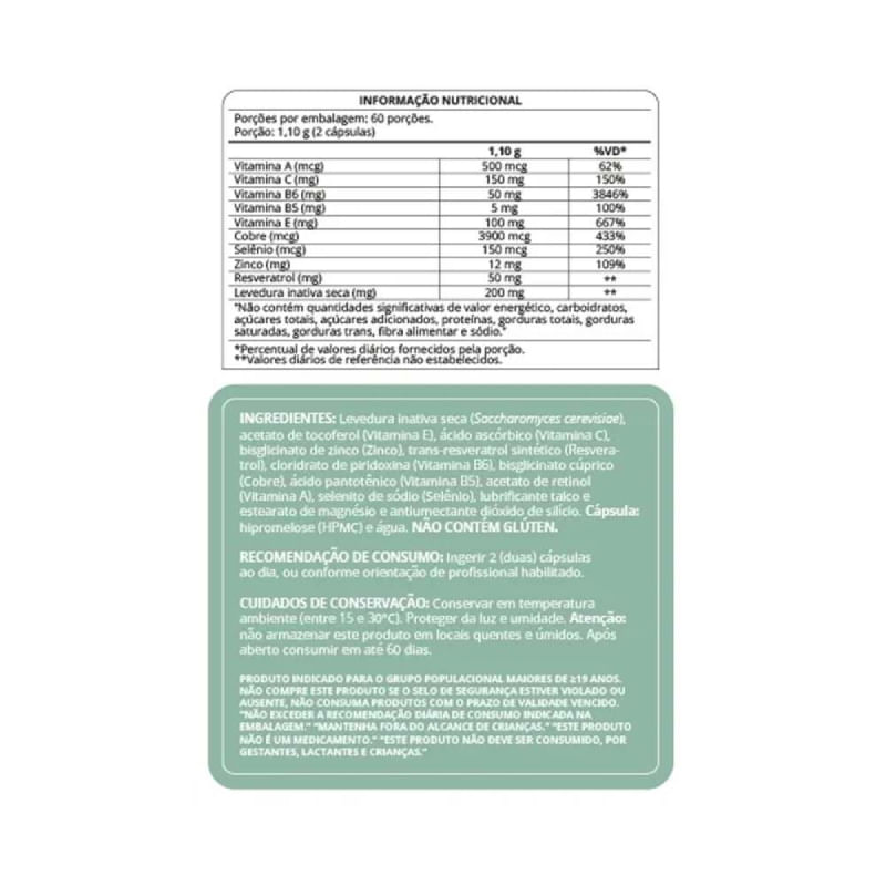 Informações nutricionais
