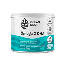 Ômega 3 DHA Vegano Ocean Drop 500mg 120cáps