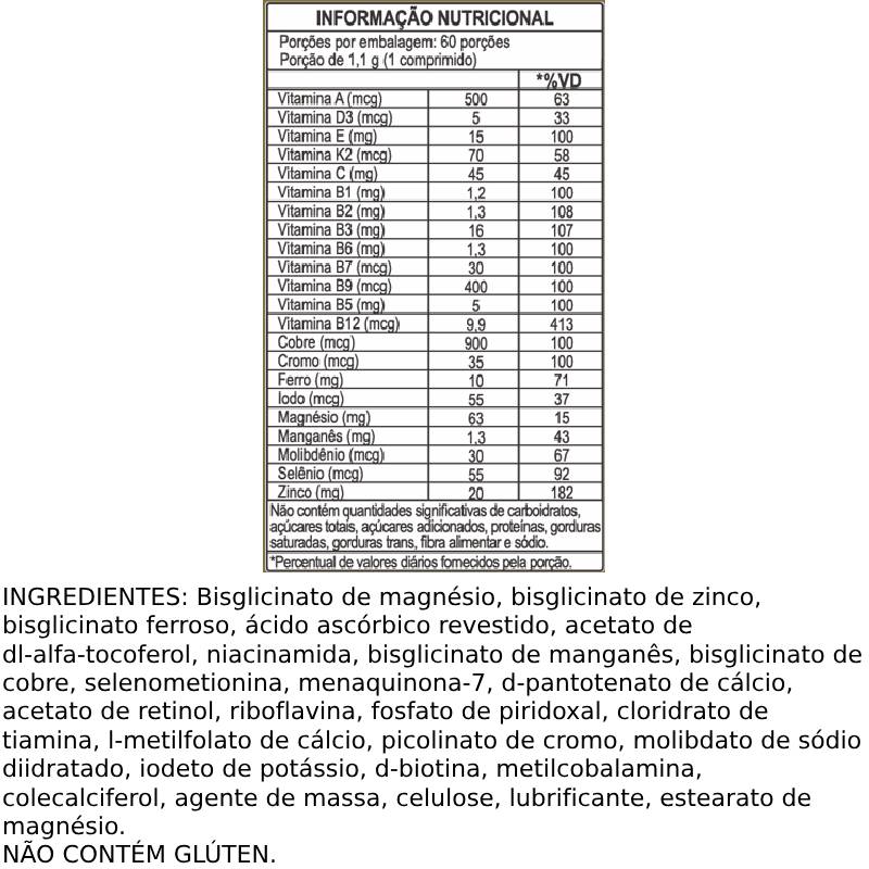 Informações nutricionais