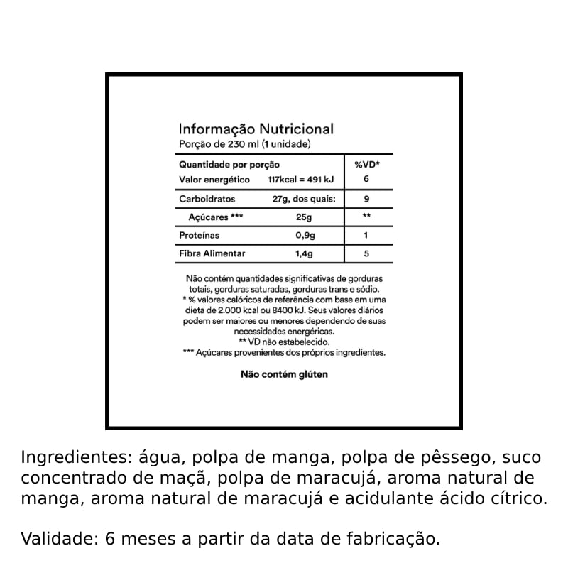 Informações nutricionais