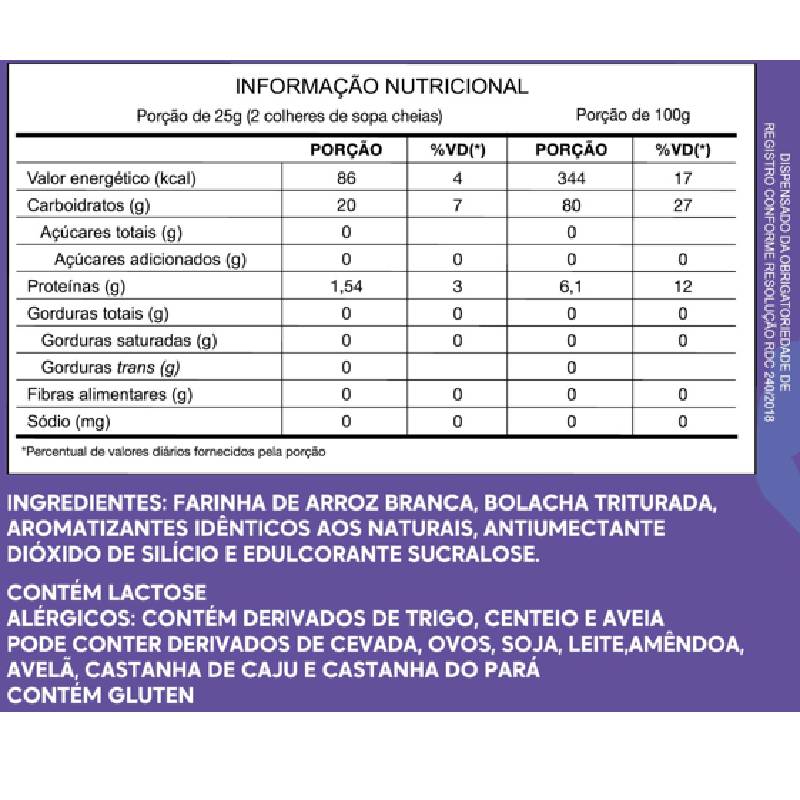 Informações nutricionais