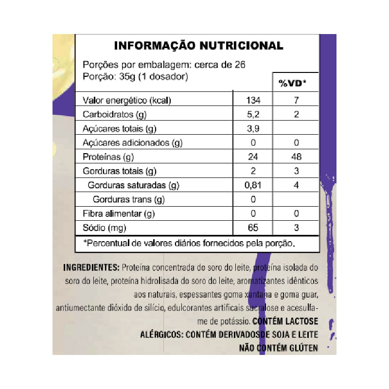 Informações nutricionais