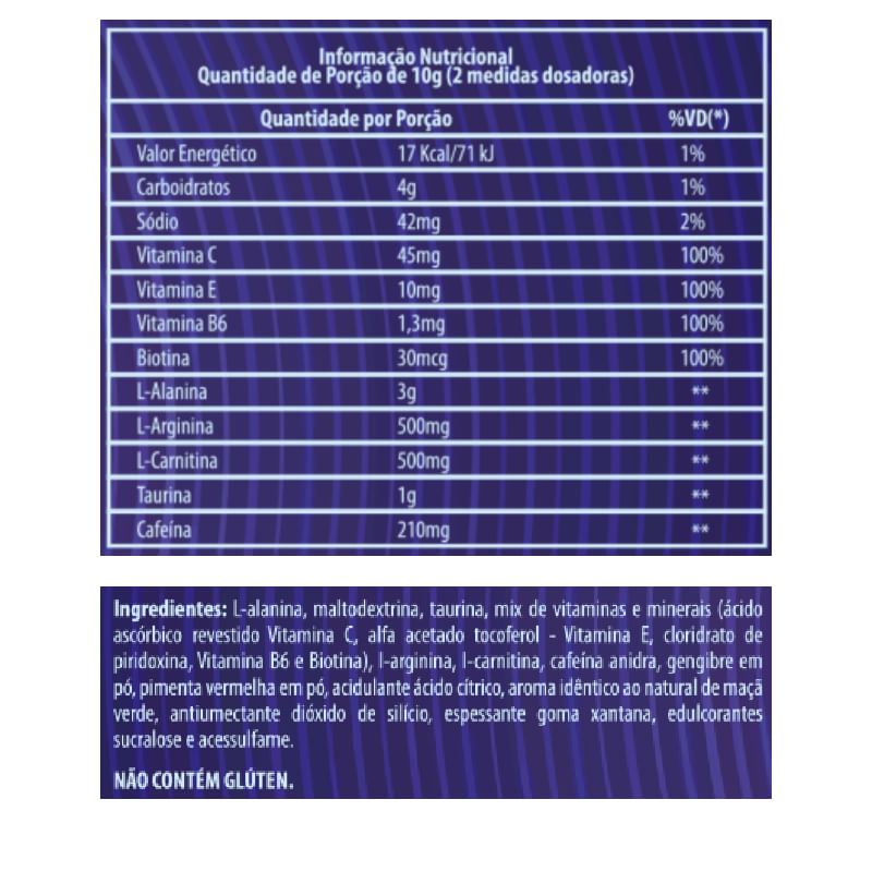 Informações nutricionais