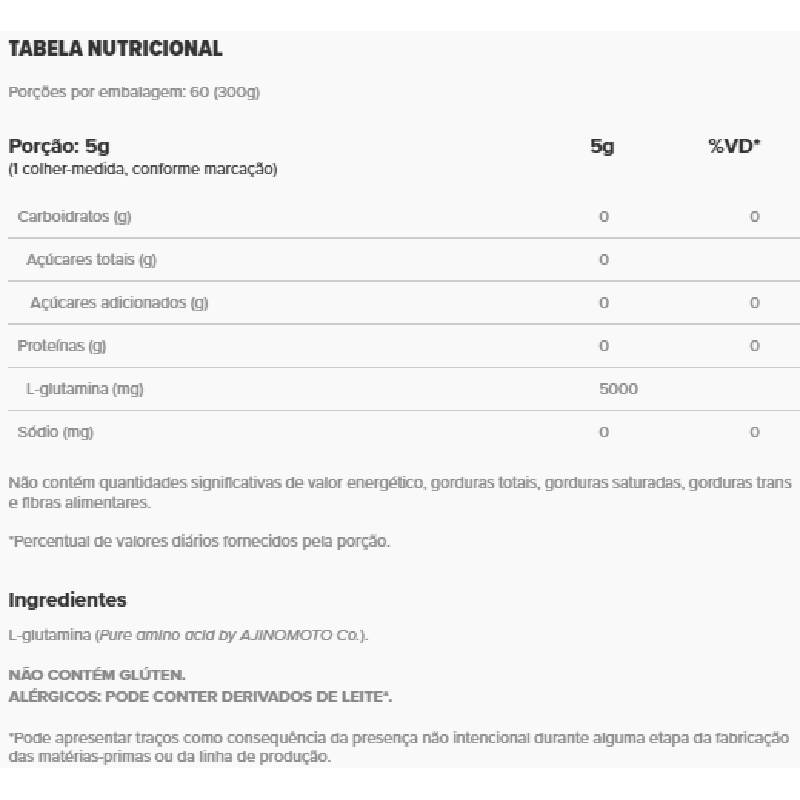 Informações nutricionais