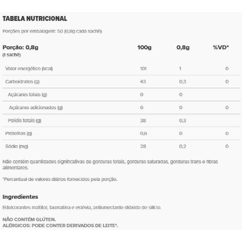Informações nutricionais
