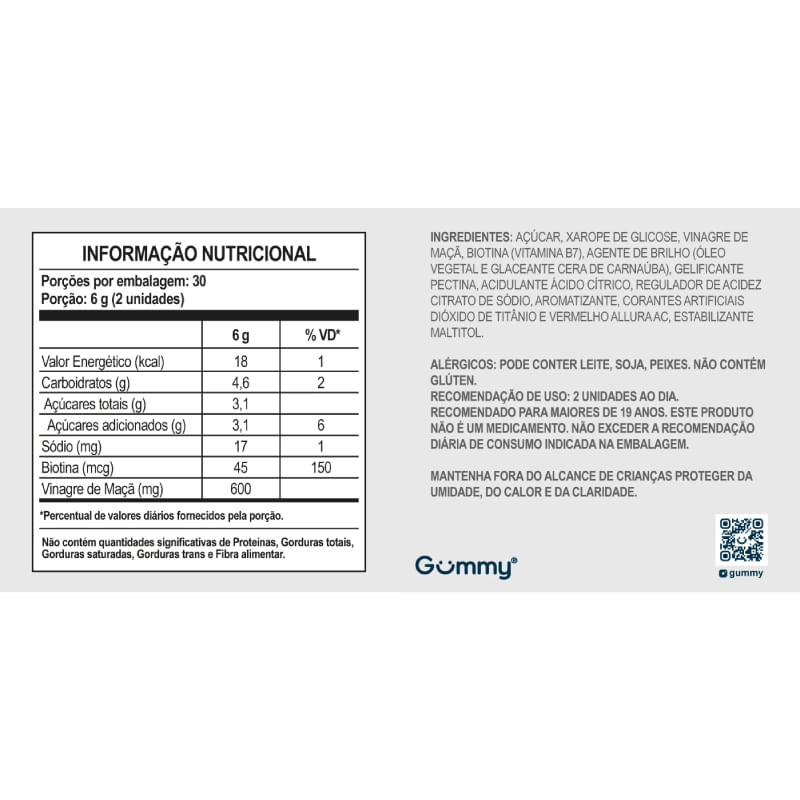 Informações nutricionais