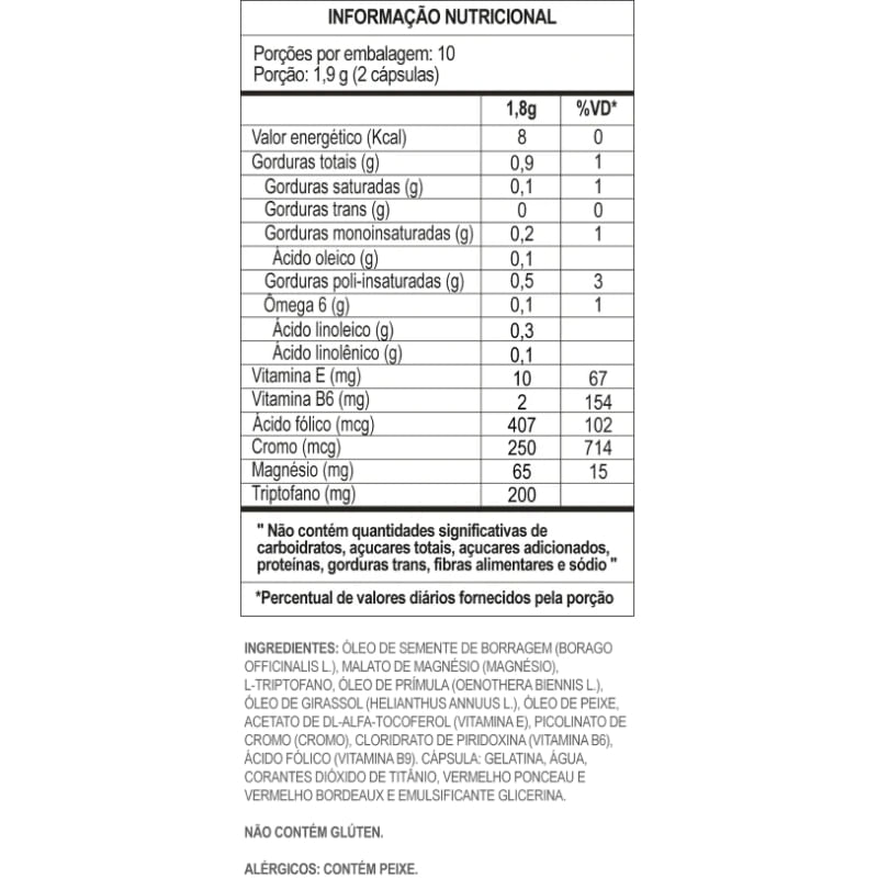 Informações nutricionais