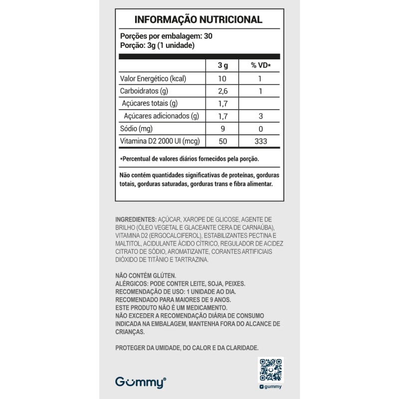 Informações nutricionais