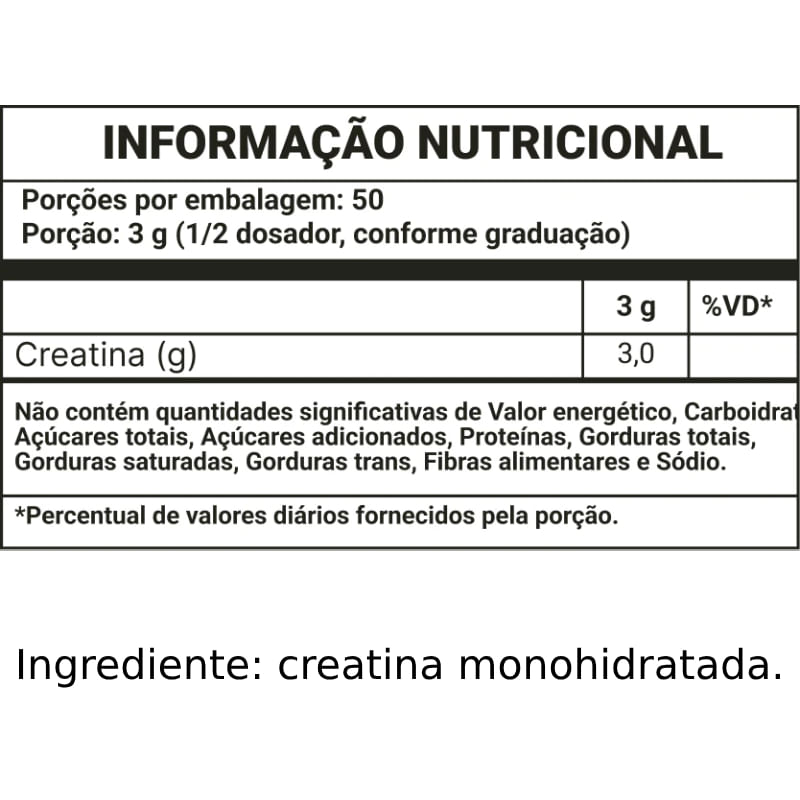 Informações nutricionais