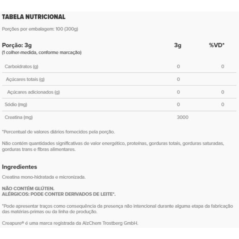 Informações nutricionais