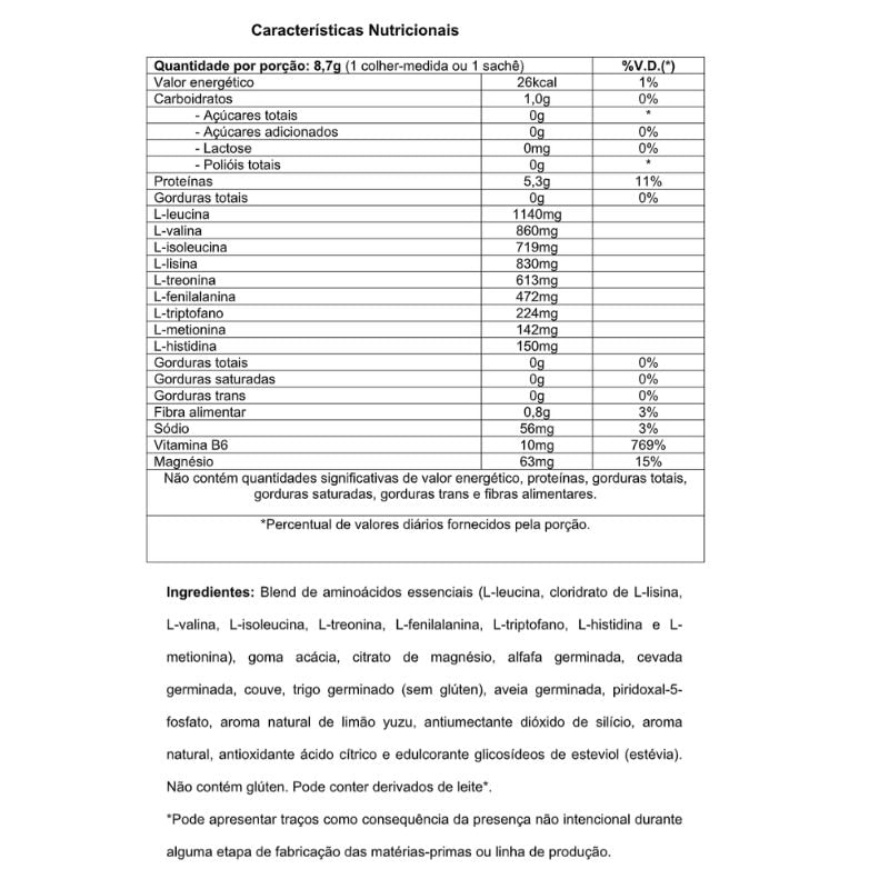 Informações nutricionais