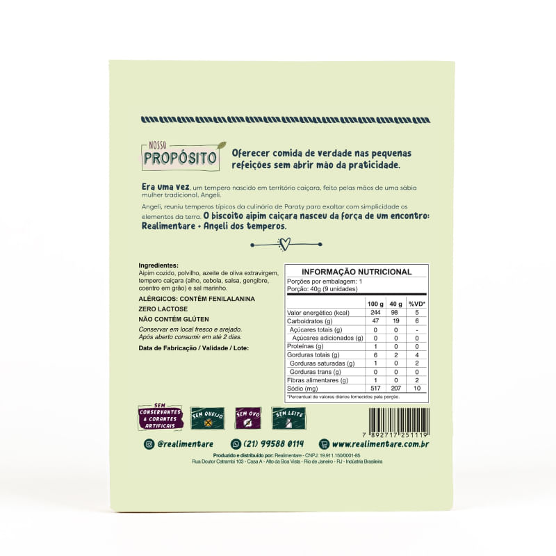 Informações nutricionais
