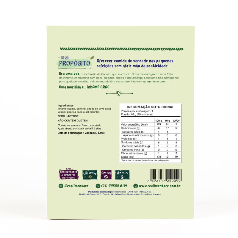Informações nutricionais