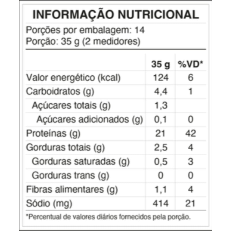Informações nutricionais