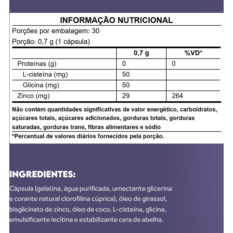 Informações nutricionais