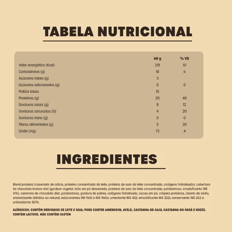 Informações nutricionais