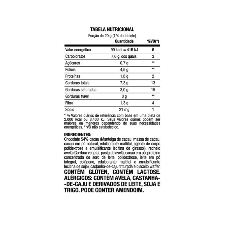 Informações nutricionais