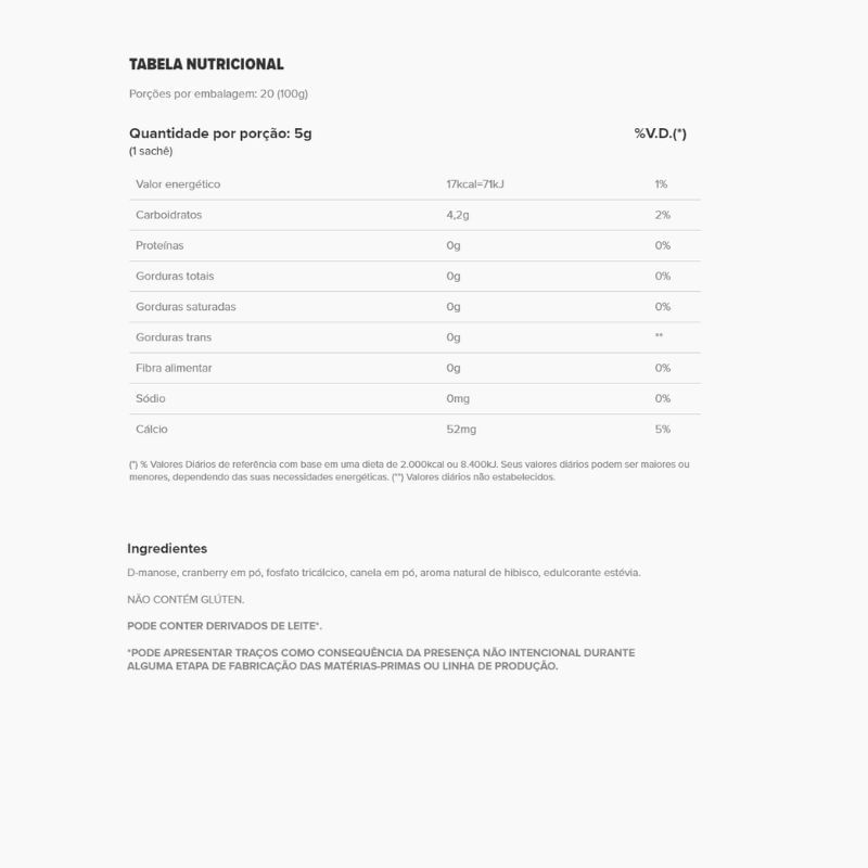 Informações nutricionais