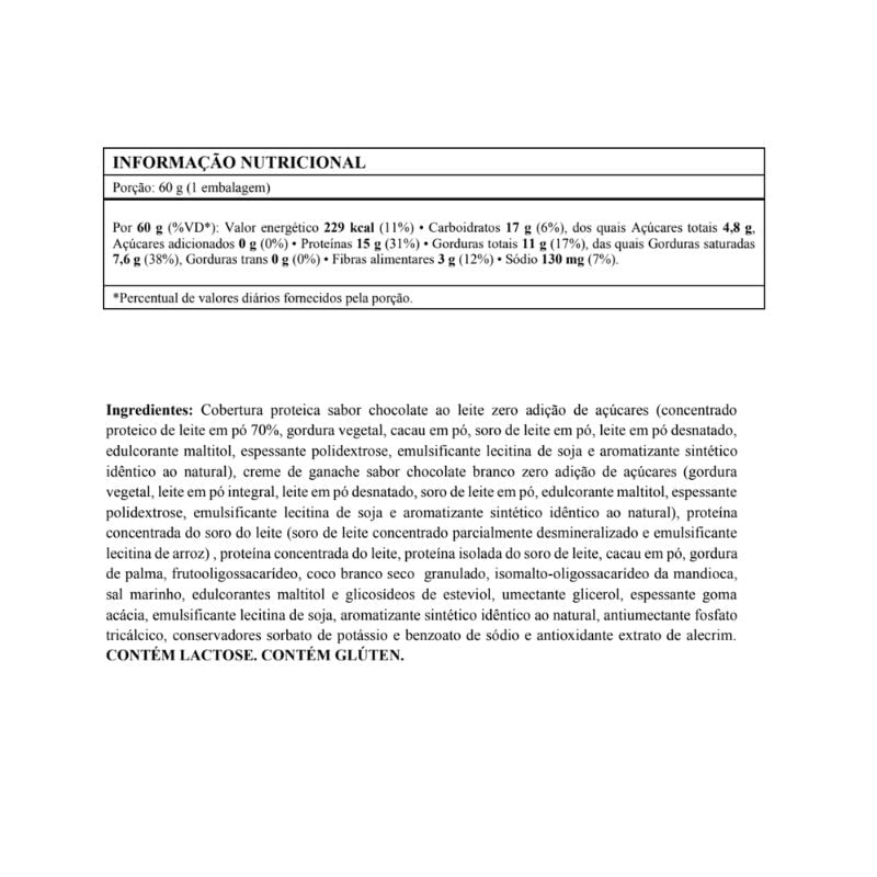 Informações nutricionais