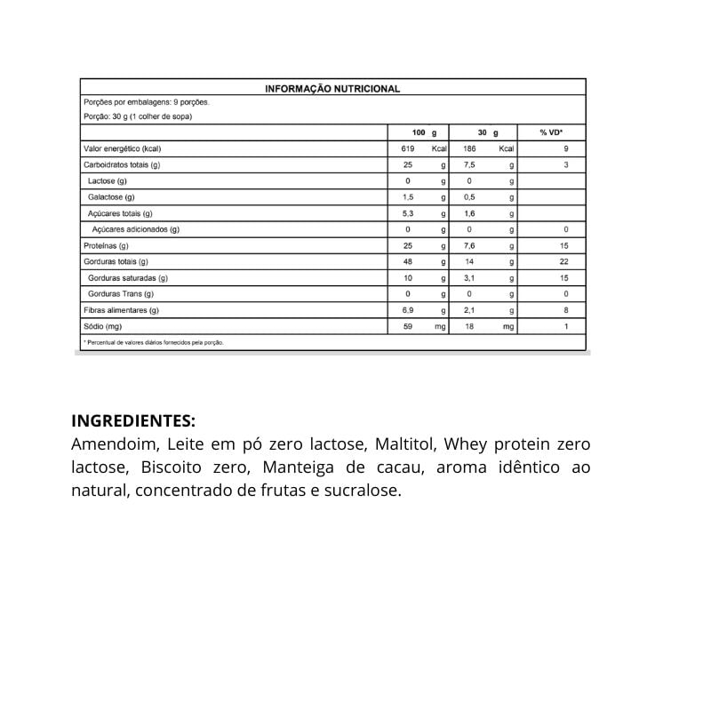 Informações nutricionais