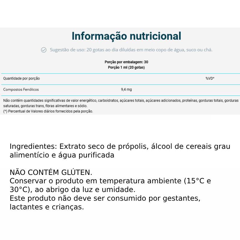 Informações nutricionais
