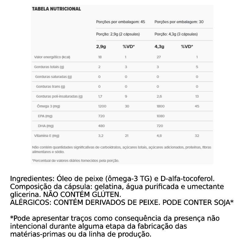 Informações nutricionais