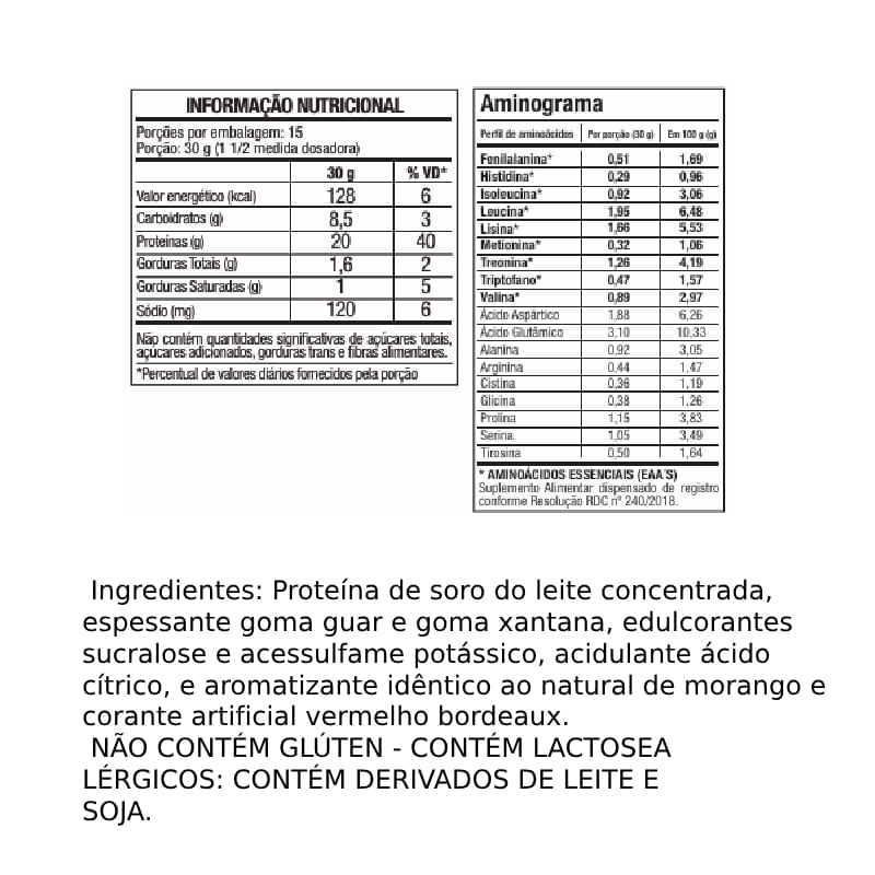 Informações nutricionais