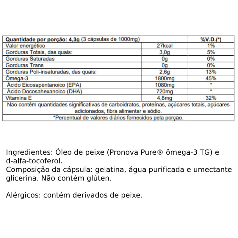 Informações nutricionais