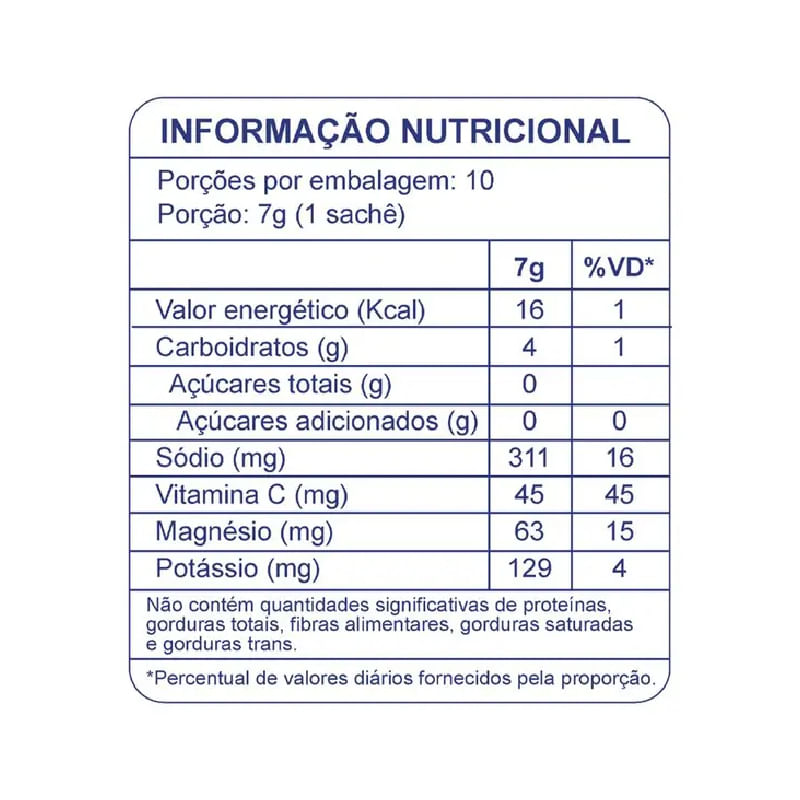 Informações nutricionais