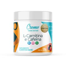 L-Carnitina Cafeína Extended Release Cromo Bem Estar 120g