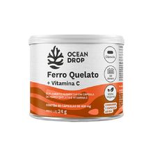 Ferro Quelato Vit C Ocean Drop 400mg 60cáps