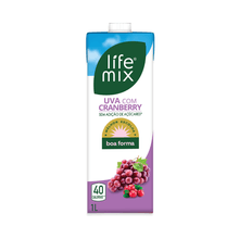 Suco Sem Adição De Açúcares Uva Com Cranberry Life Mix 1L