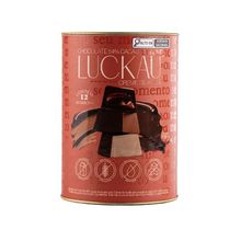 Bombom De Chocolate 54% Cacau Com Creme Avelã Luckau Lata 198g