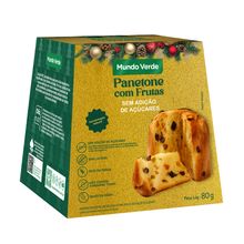 Panetone com Frutas Sem Adição de Açúcares Mundo Verde 80g