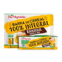 Barra Integral Banana Aveia Mel 45g x 3 - Da Magrinha