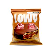Biscoito Recheado Coberto Doce De Leite Lowy 50g
