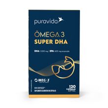 Ômega 3 Super DHA Puravida 120caps