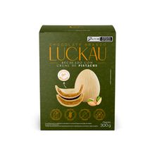 Ovo de Páscoa Chocolate Branco Com Creme De Pistache Luckau 300g