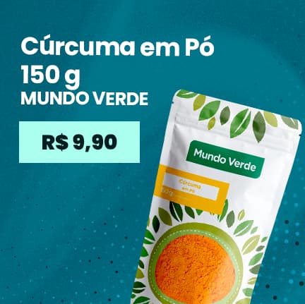 cúrcuma em pó mundo verde
